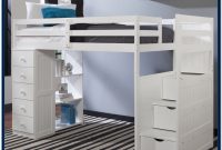 White Loft Bed With Desk And Stairs White Loft Bed With Desk And Stairs