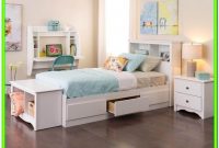 White Twin Bed With Drawers And Headboard White Twin Bed With Drawers And Headboard