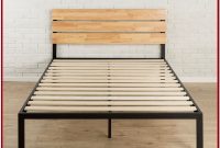 Full Size Metal Platform Bed Frame With Wood Slats Full Size Metal Platform Bed Frame With Wood Slats