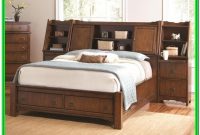 King Bed Frame With Storage And Bookcase Headboard King Bed Frame With Storage And Bookcase Headboard