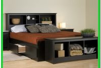 King Bed Frame With Storage Black King Bed Frame With Storage Black