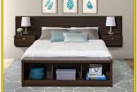 King Size Platform Bed With Storage And Bookcase Headboard King Size Platform Bed With Storage And Bookcase Headboard