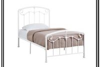 Metal Twin Bed Frame White Metal Twin Bed Frame White