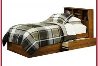 Twin Bed With Storage Drawers And Bookcase Headboard Twin Bed With Storage Drawers And Bookcase Headboard