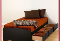 Twin Platform Bed With Storage Drawers Twin Platform Bed With Storage Drawers