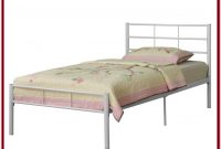 White Metal Twin Platform Bed Frame White Metal Twin Platform Bed Frame
