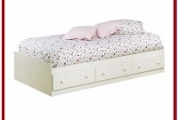 White Twin Platform Bed With Storage Drawers White Twin Platform Bed With Storage Drawers