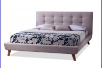 Baxton Studio King Jessie Upholstered Platform Bed In Grey Baxton Studio King Jessie Upholstered Platform Bed In Grey
