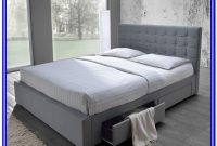 Baxton Studio Marguerite Linen Modern Platform Bed King Gray Baxton Studio Marguerite Linen Modern Platform Bed King Gray