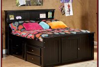 Full Size Black Storage Bed With Bookcase Headboard Full Size Black Storage Bed With Bookcase Headboard
