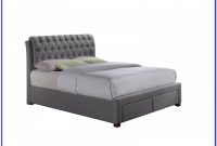 Grey Fabric Double Bed Frame With Storage Grey Fabric Double Bed Frame With Storage