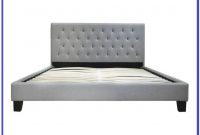 Grey Material Double Bed Frame Grey Material Double Bed Frame