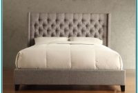 King Size Platform Bed With Tufted Headboard King Size Platform Bed With Tufted Headboard