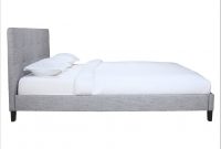 Light Grey Upholstered Platform Bed Light Grey Upholstered Platform Bed