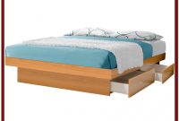 Platform King Bed Frame With Drawers Platform King Bed Frame With Drawers