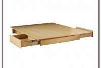 Queen Platform Bed Frame With Storage Drawers Queen Platform Bed Frame With Storage Drawers
