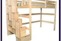 Queen Size Loft Bed With Desk And Stairs Queen Size Loft Bed With Desk And Stairs