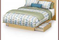Queen White Wood Platform Bed With Storage Queen White Wood Platform Bed With Storage