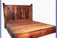 Rustic Wood Bed Frame And Headboard Rustic Wood Bed Frame And Headboard