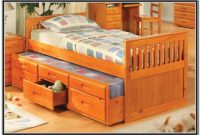 Trundle Bed With Storage Drawers Trundle Bed With Storage Drawers
