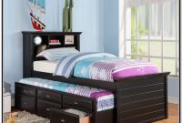 Trundle Bed With Storage Headboard Trundle Bed With Storage Headboard
