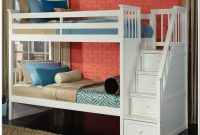 Twin Over Full Bunk Bed With Stair Storage Drawers Twin Over Full Bunk Bed With Stair Storage Drawers