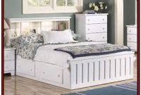 White Wood Queen Bed With Storage White Wood Queen Bed With Storage