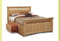 Wood Queen Bed Frame With Drawers Wood Queen Bed Frame With Drawers