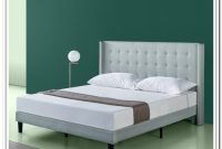 Zinus Grey Upholstered Platform Bed Zinus Grey Upholstered Platform Bed
