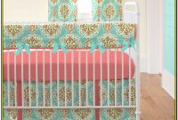 Aqua And Coral Crib Bedding Aqua And Coral Crib Bedding