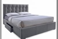 Grey Upholstered King Bed With Storage Grey Upholstered King Bed With Storage
