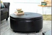 Leather Round Ottoman Coffee Table Leather Round Ottoman Coffee Table
