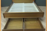 Mid Century Platform Bed With Storage Mid Century Platform Bed With Storage
