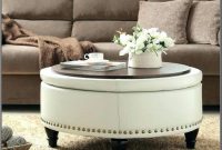 Round Storage Ottoman Coffee Table Round Storage Ottoman Coffee Table