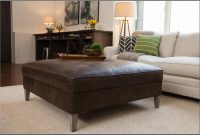Square Leather Ottoman Coffee Table Square Leather Ottoman Coffee Table