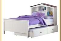 White Twin Trundle Bed With Bookcase White Twin Trundle Bed With Bookcase