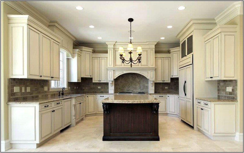 Antique Red Kitchen Cabinets