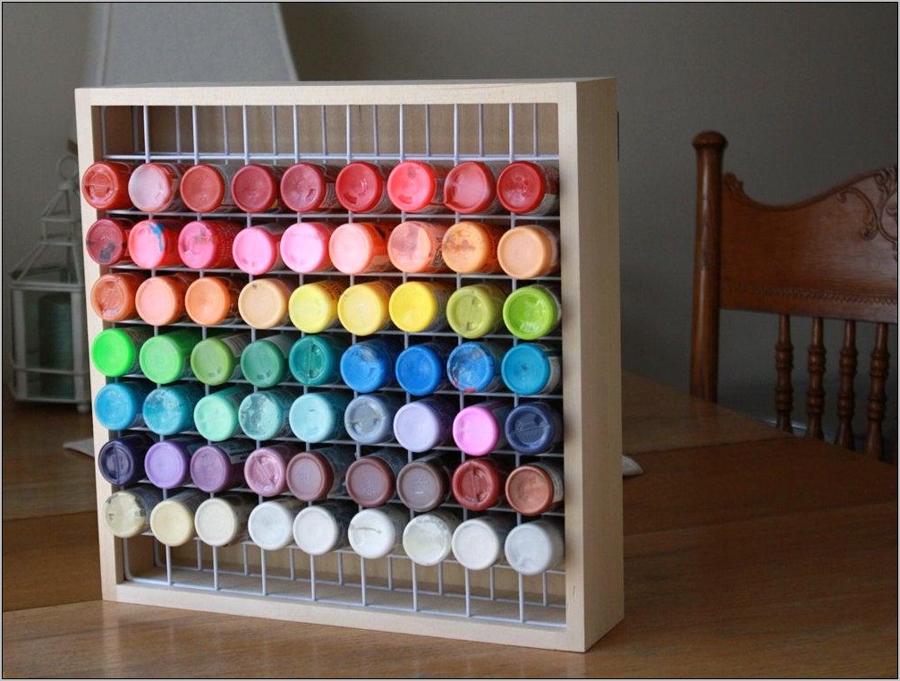 Craft Paint Storage Cabinet