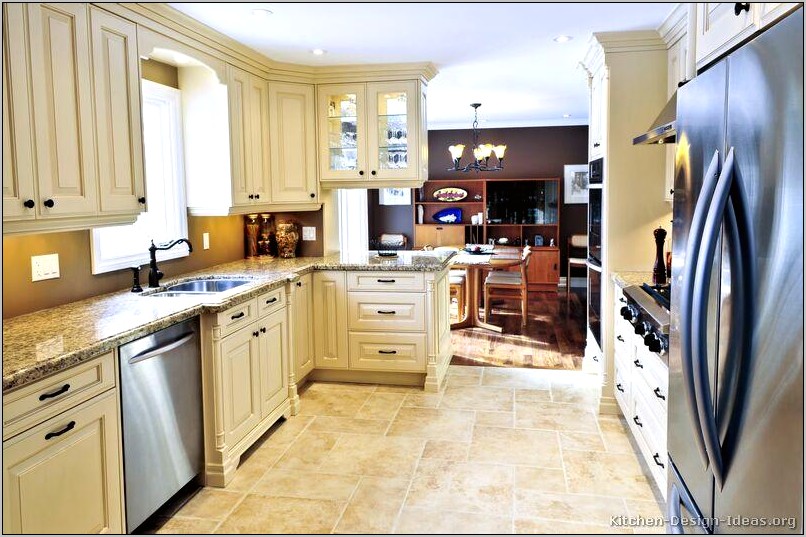 Off White Antique Kitchen Cabinets