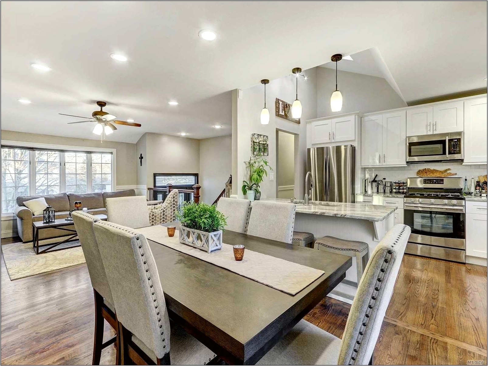 Ranch Living Room Open Concept Design