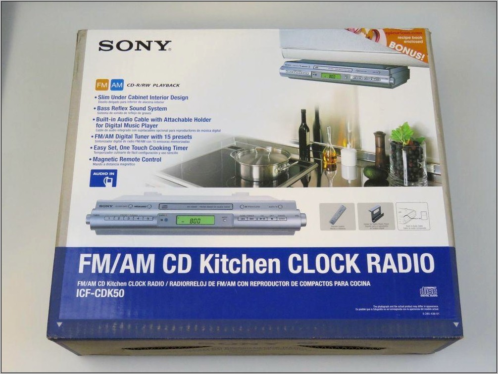 Sony Under Cabinet Clock Radio